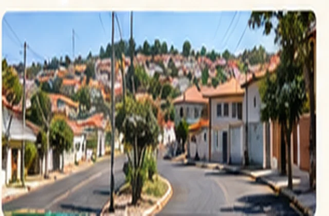 Rua de bairro em Altinópolis durante obras de pavimentação